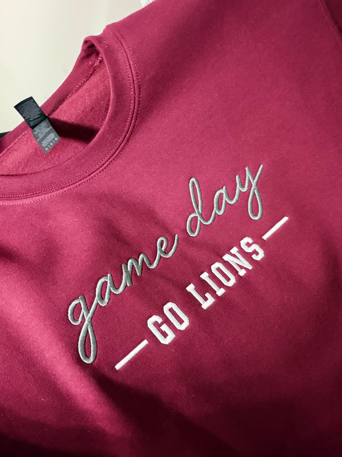 Game Day Lions Embroidery Crew